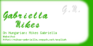 gabriella mikes business card